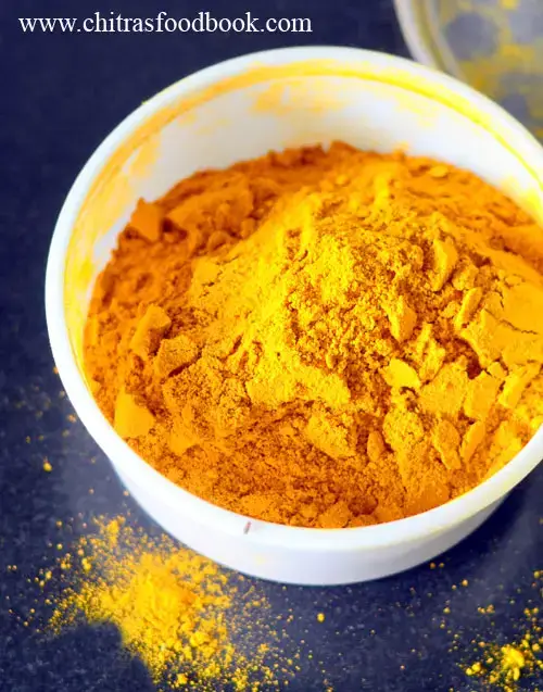 How to make turmeric powder at home using fresh turmeric roots