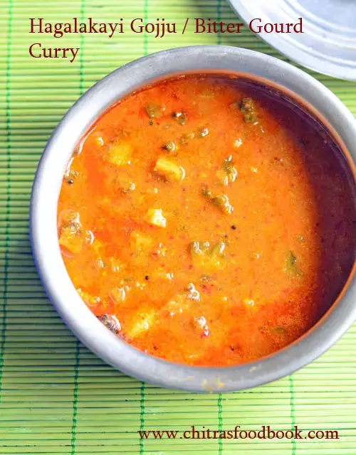 Bitter gourd curry - Hagalakayi gojju recipe