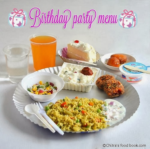 SIMPLE KIDS BIRTHDAY PARTY RECIPES MENU - Chitra's Food Book